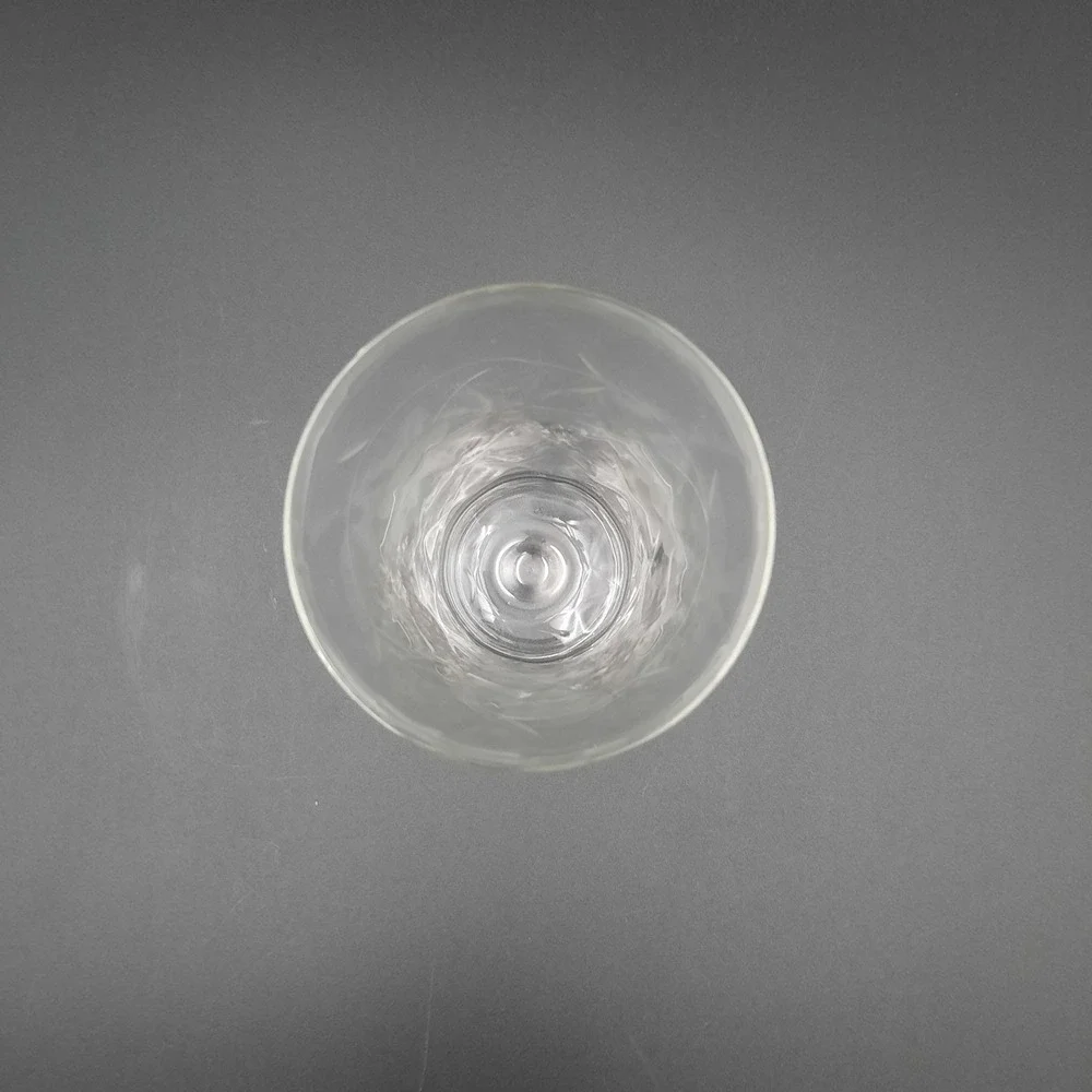 Vintage Etched Crystal‎ Tumbler with Grape Cluster Design